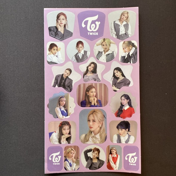 NWOT 8 Variety Twice KPop Sticker Sheets - Picture 2 of 9